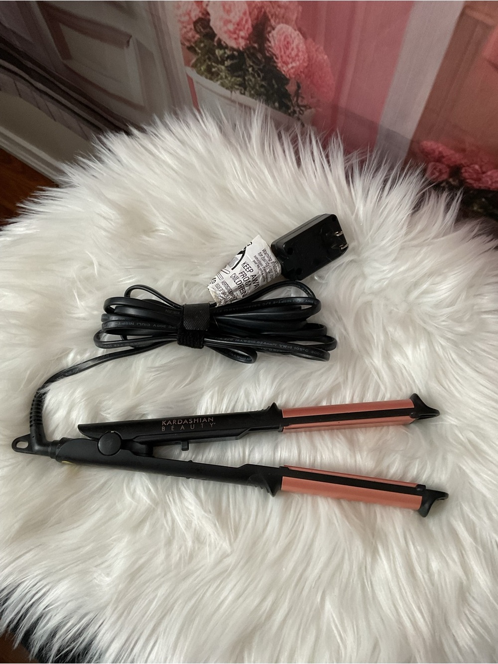 Kardashian Kollection Black and Pink Mini Hair Straightener